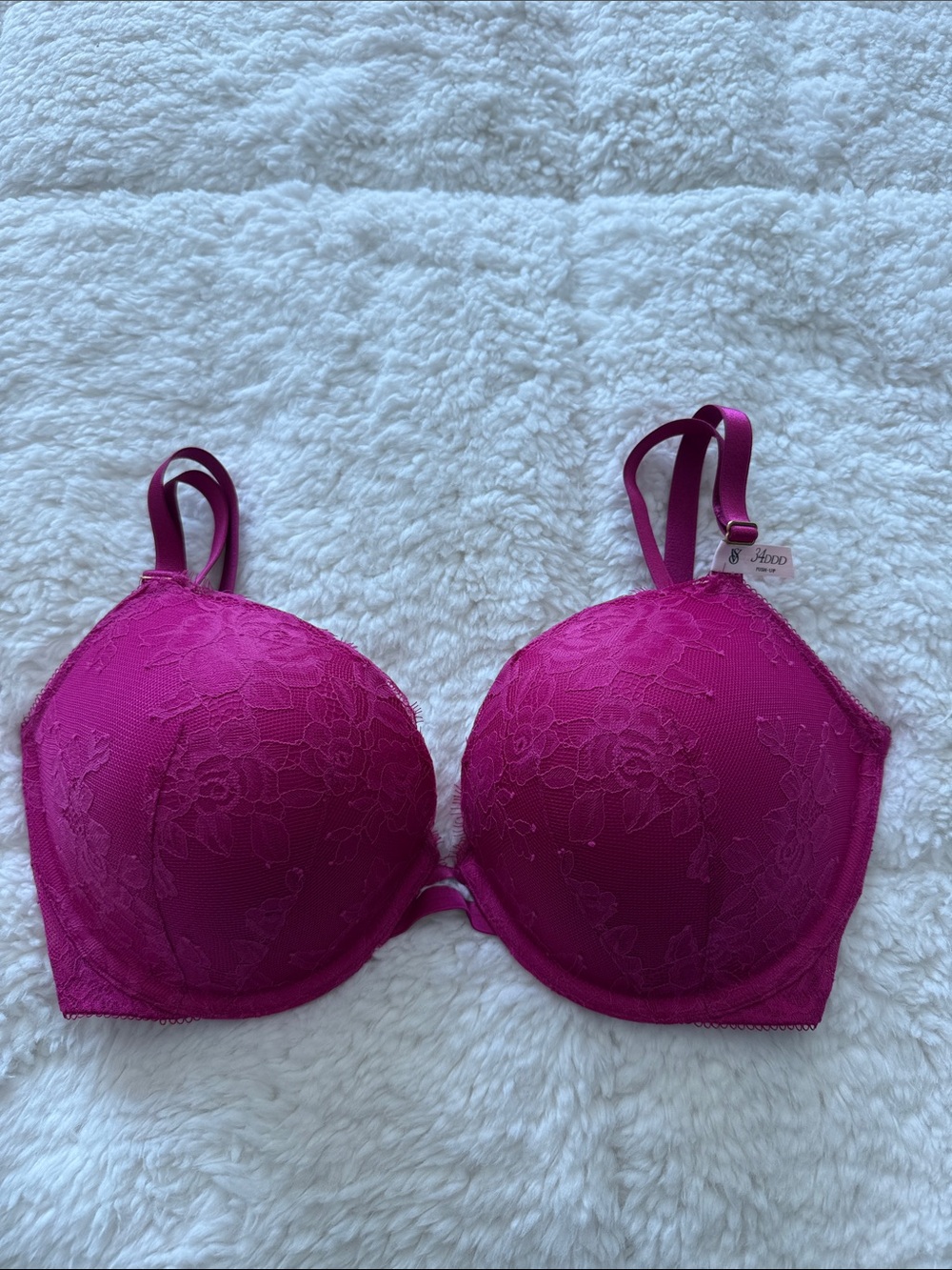 Victoria's Secret Lace Push-Up Bra - Fuchsia